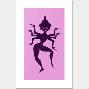 Durga Dancing Figure Posters and Art